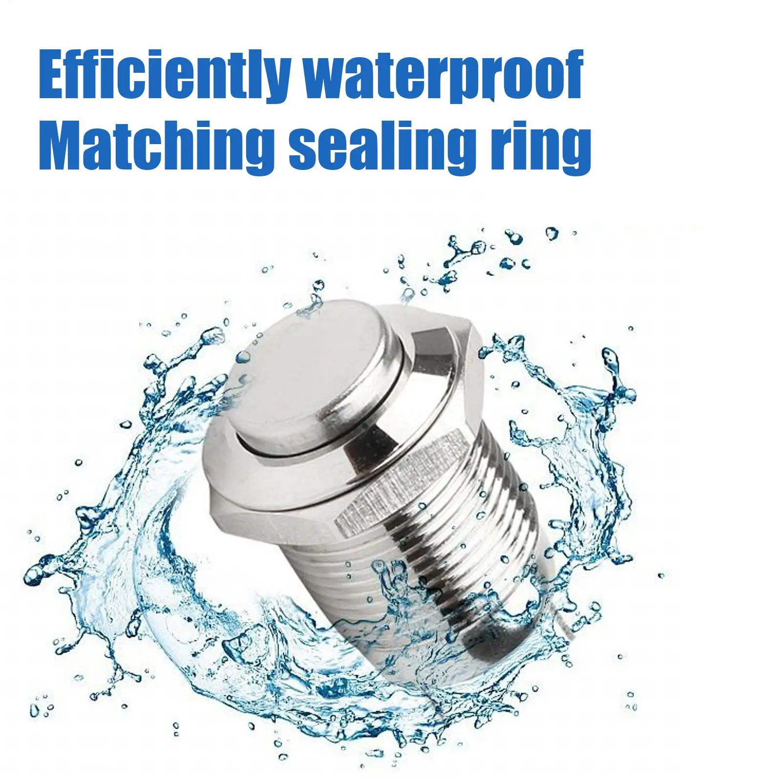 Small Push Button 12mm Multifunctional Self-Resetting Round Metal Momentary Push Button On Off For Home Electronics Workshop