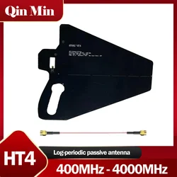 HT4 Handle Logarithmic Periodic Antenna 400MHz-4000MHz High Gain 8dBi (typical) VSWR ≤ 1.5 Maximum Input Power 20W SMA Connector