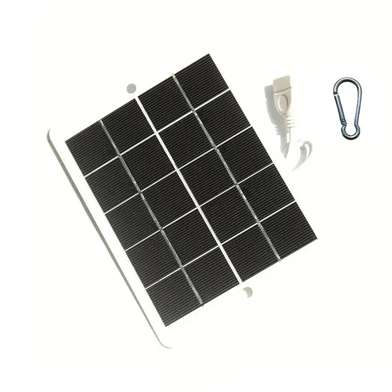 3W 5V Solar Charger Portable Solar Panel with USB Output for Mobile Phones, Power Banks, Tablets, Camping, Hiking, Backpacking