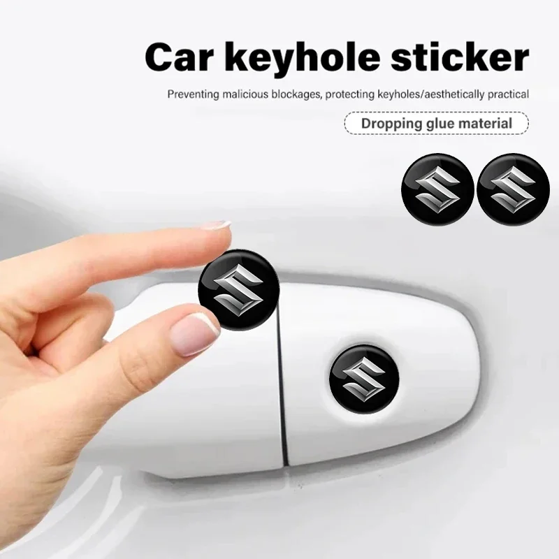 

1.45cm Car Lock Keyhole Stickers Decorate Protective stickers For Suzuki Grand Jimny Vitara Sx4 Swift Alto