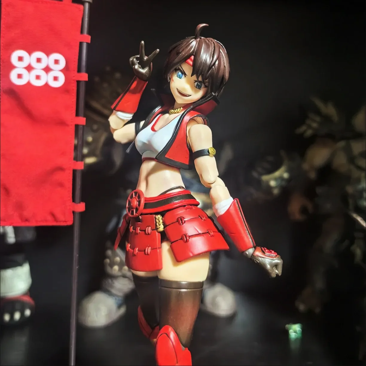 W magazynie 1/12 Japońskie anime Wersja żeńska Warring States G Series Sanada Yukimura Pełny zestaw 6-calowych figurek akcji Model