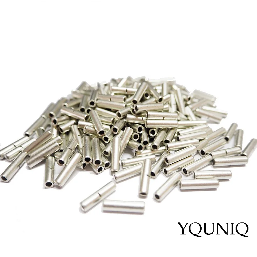 YQUNIQ 200 PCS 26-10 AWG BN0.5 BN1.25 BN2 BN3.5 BN5.5 Non-Insulated Butt Connector Crimp Wire Terminal Bare