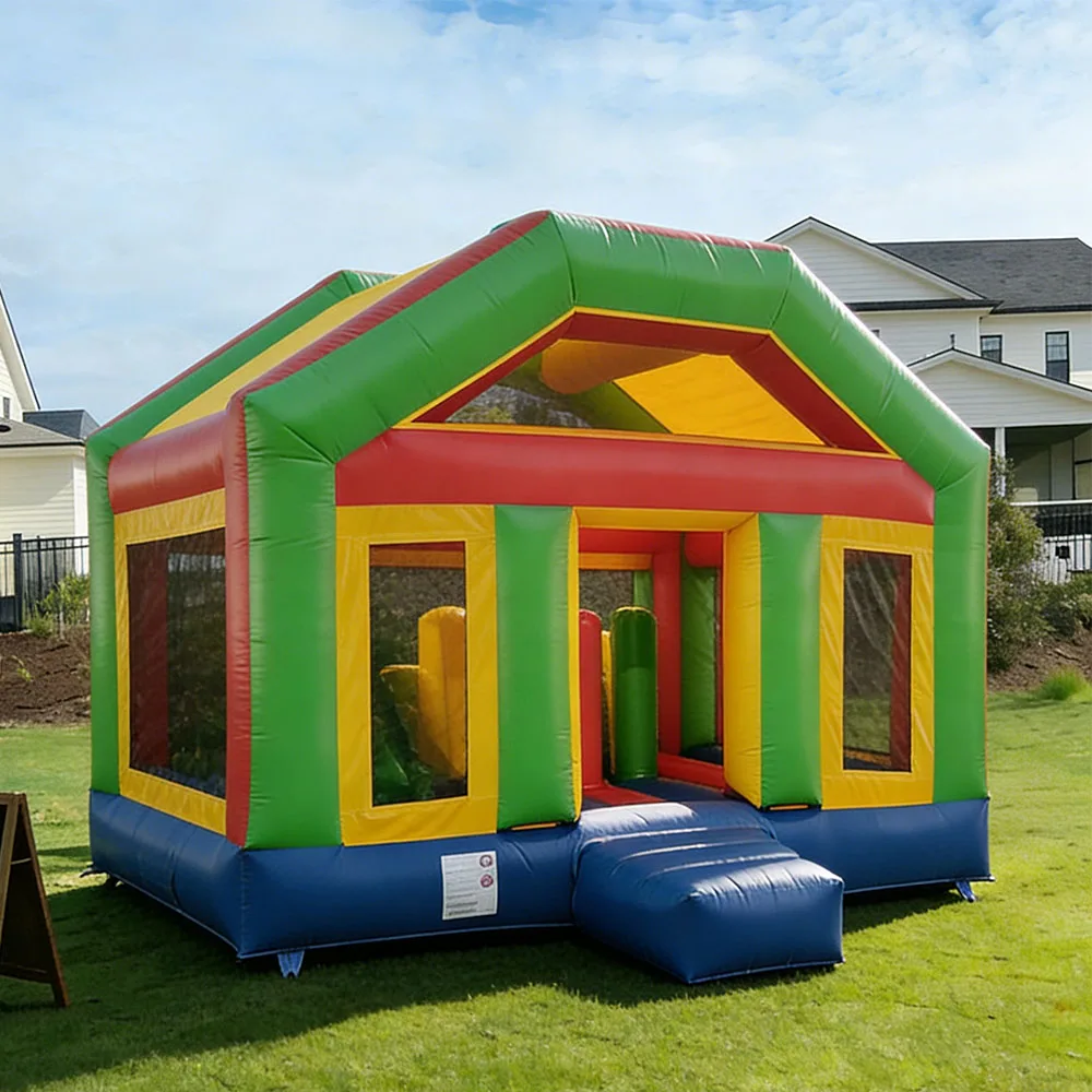 遊び場用バウンサーコンボ、屋外用ジャンプ式バウンスハウス、誕生日パーティー用インフレータブルパークバウンサー遊具