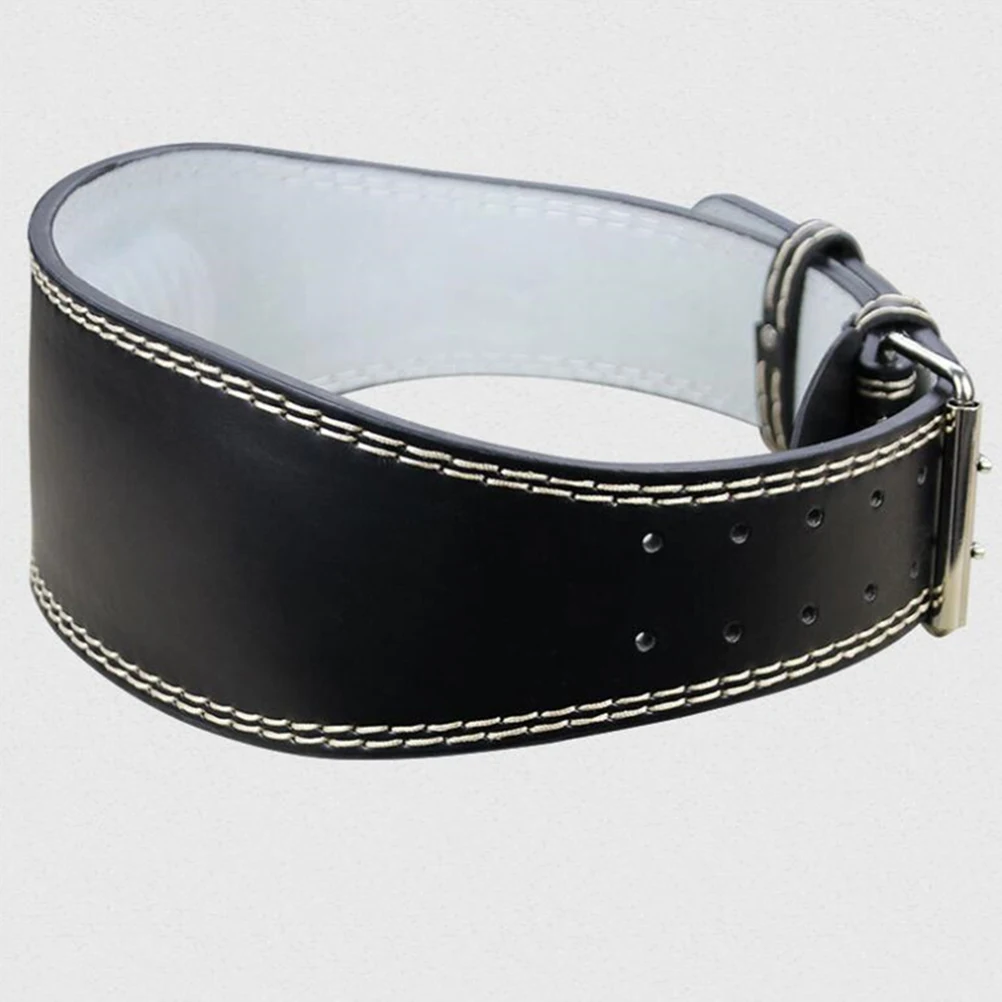 

125Cm Durable Leather Weightlifting Belt with Stainless Steel Buckle Gym Fitness Support Squat Power Training