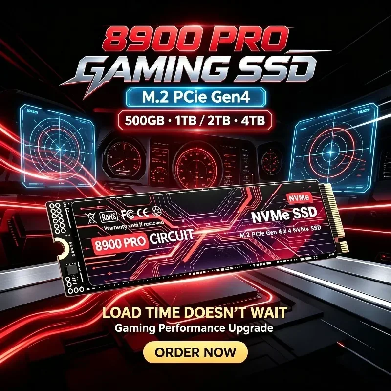 8900PRO M.2 NVMe SSD PCIe Gen4 Up to 3500MB/s High Performance TLC 3D NAND Internal Drive 500GB to 4TB for PS5 Laptop