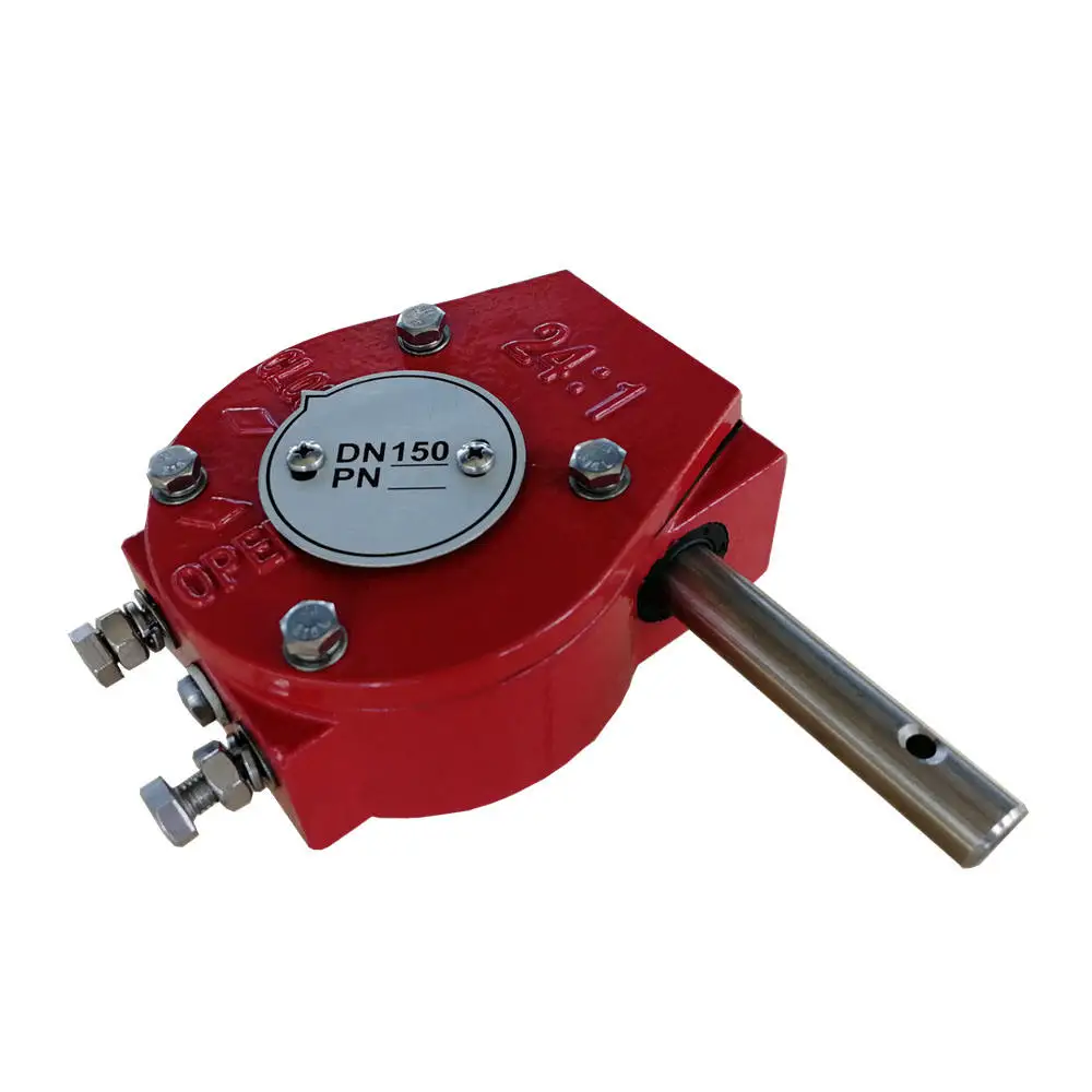 DI cast iron body medium temperature butterfly gearbox manual water application power universal