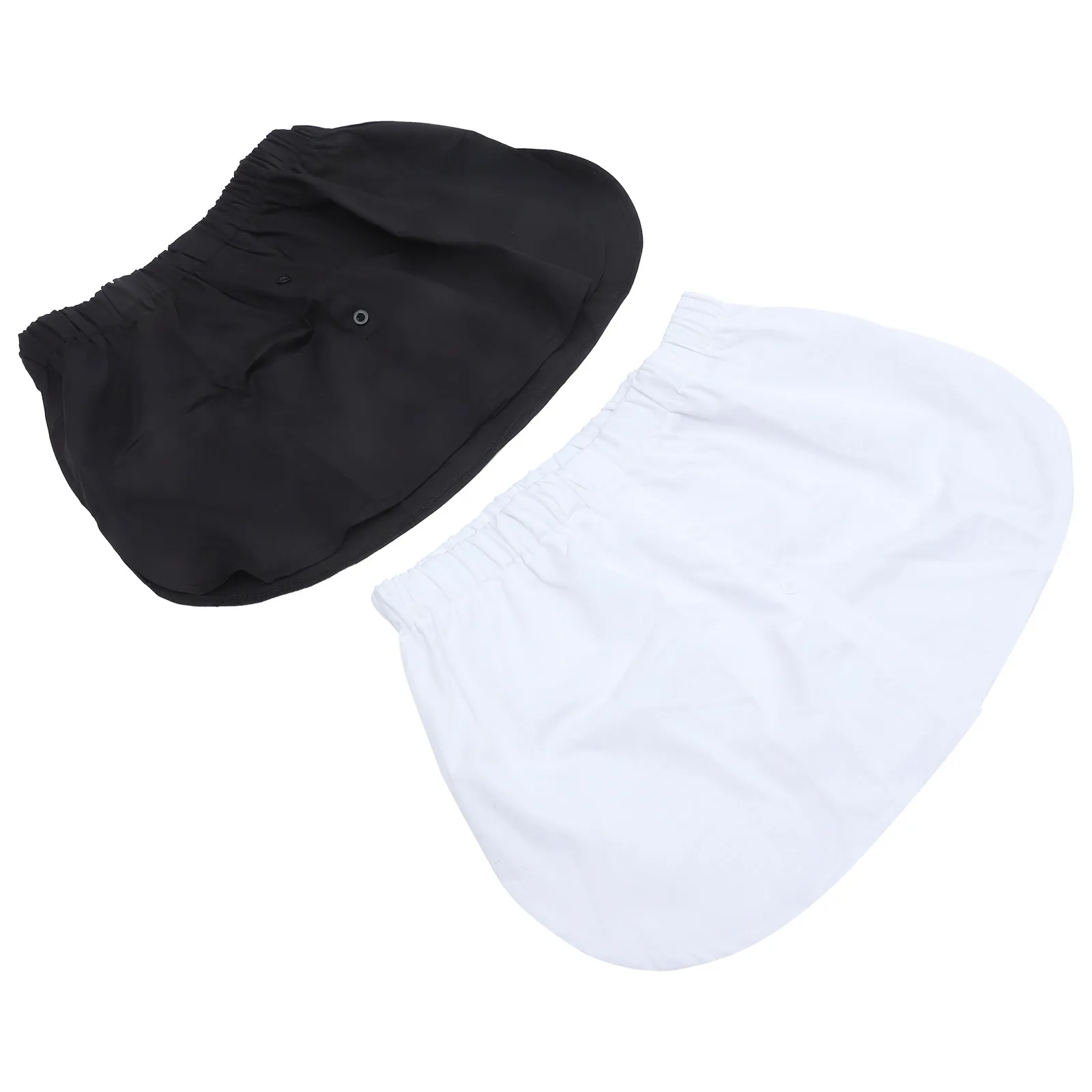 

2Pcs Women Fake Skirt Shirt Extenders for Layering Elastic Waist Stylish Lower Sweep Top Extender Chic Daily Office Party Wear