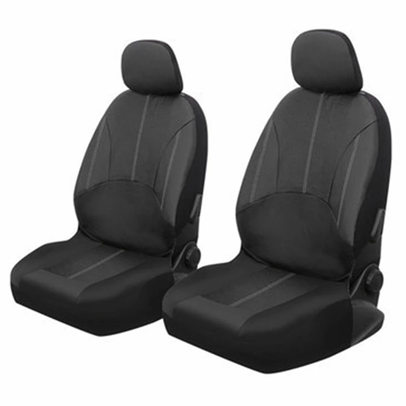 Car Seat Covers Full Set - Premium Faux Leather Automotive Front Seat Protectors for Car Truck