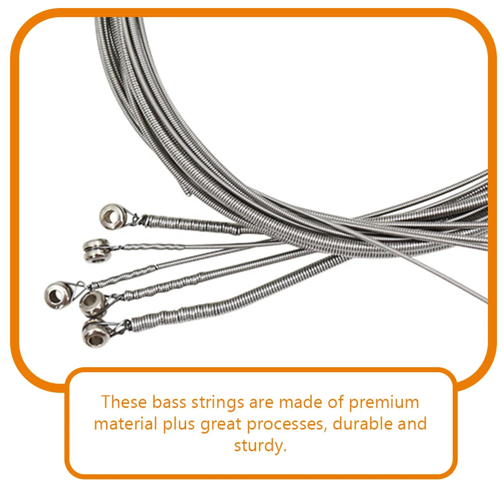 

1Pack 5-String Electric Bass Strings Durable Sturdy Standard Ability Widely Used Accessories Parts Bass String
