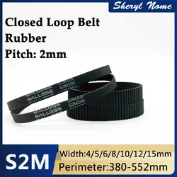 Automatic mechanical equipment, small gear S2M, transmission belt circumference 380-552mm, bandwidth 4/5/6/8/10/12/15mm