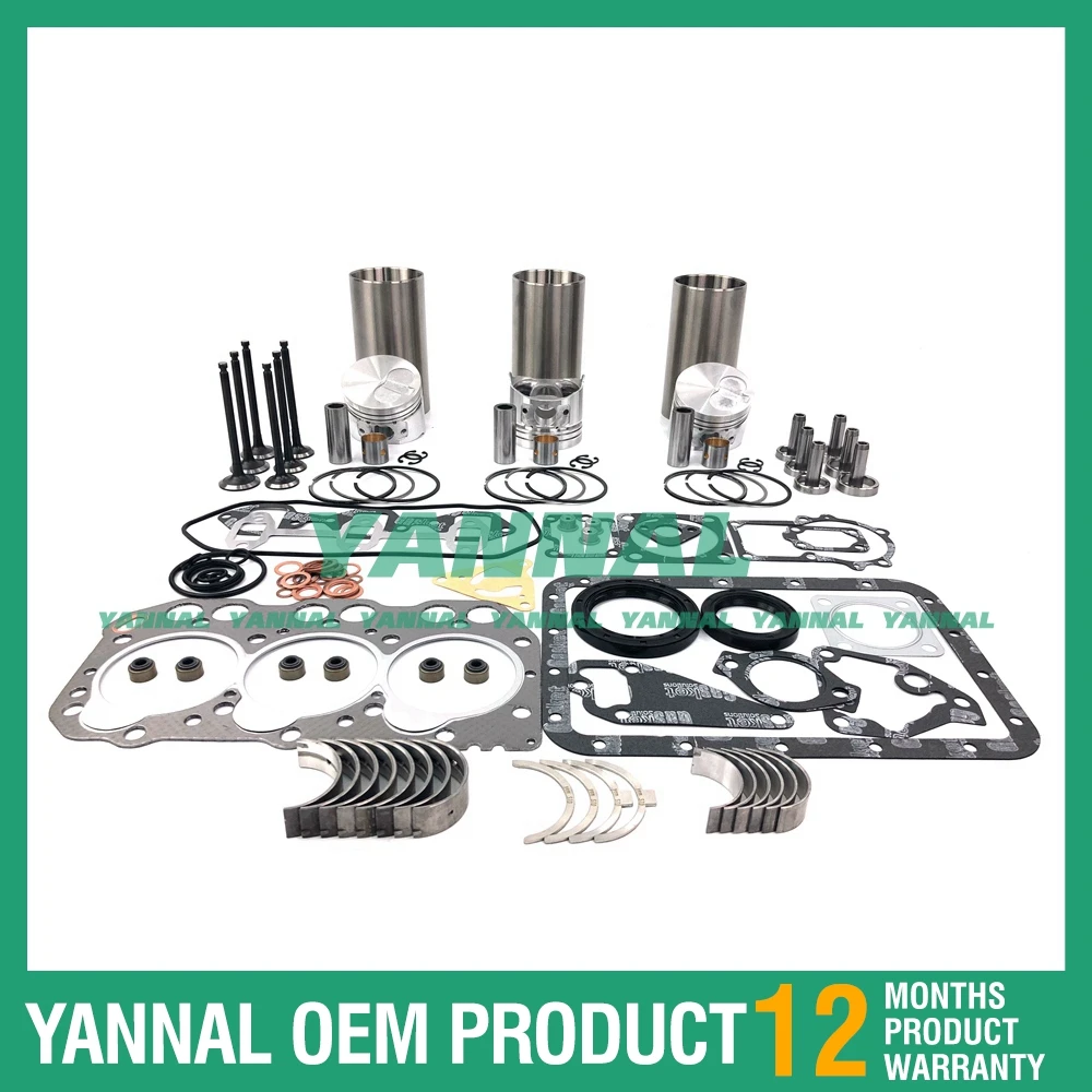 

Overhaul Rebuild Kit For Yanmar 3TNM74 Excavator Engine Parts