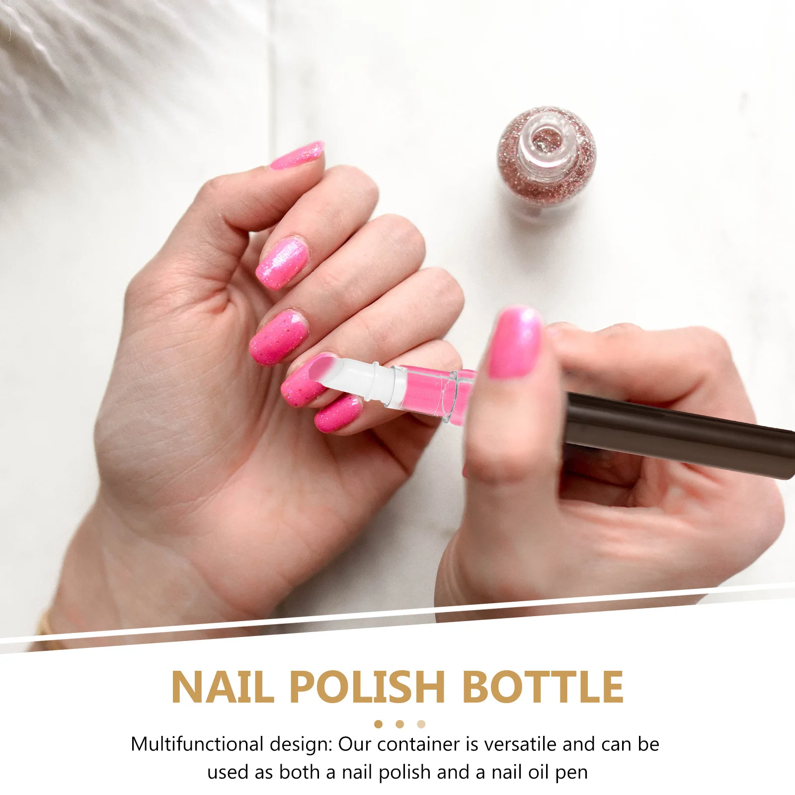 ملمع الشفاه زجاجة طلاء الأظافر فارغة زيت البشرة القلم إعادة الملء 2 مللي فرشاة المحمولة حاوية زيت الأظافر حاويات ملمع الشفاه فارغة