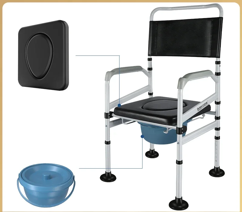 Special Offer Shower Seat - Adjustable Bath Bench for Disabled, Multi-Purpose Portable Toilet Chair, Soft Cushion, Comfortable