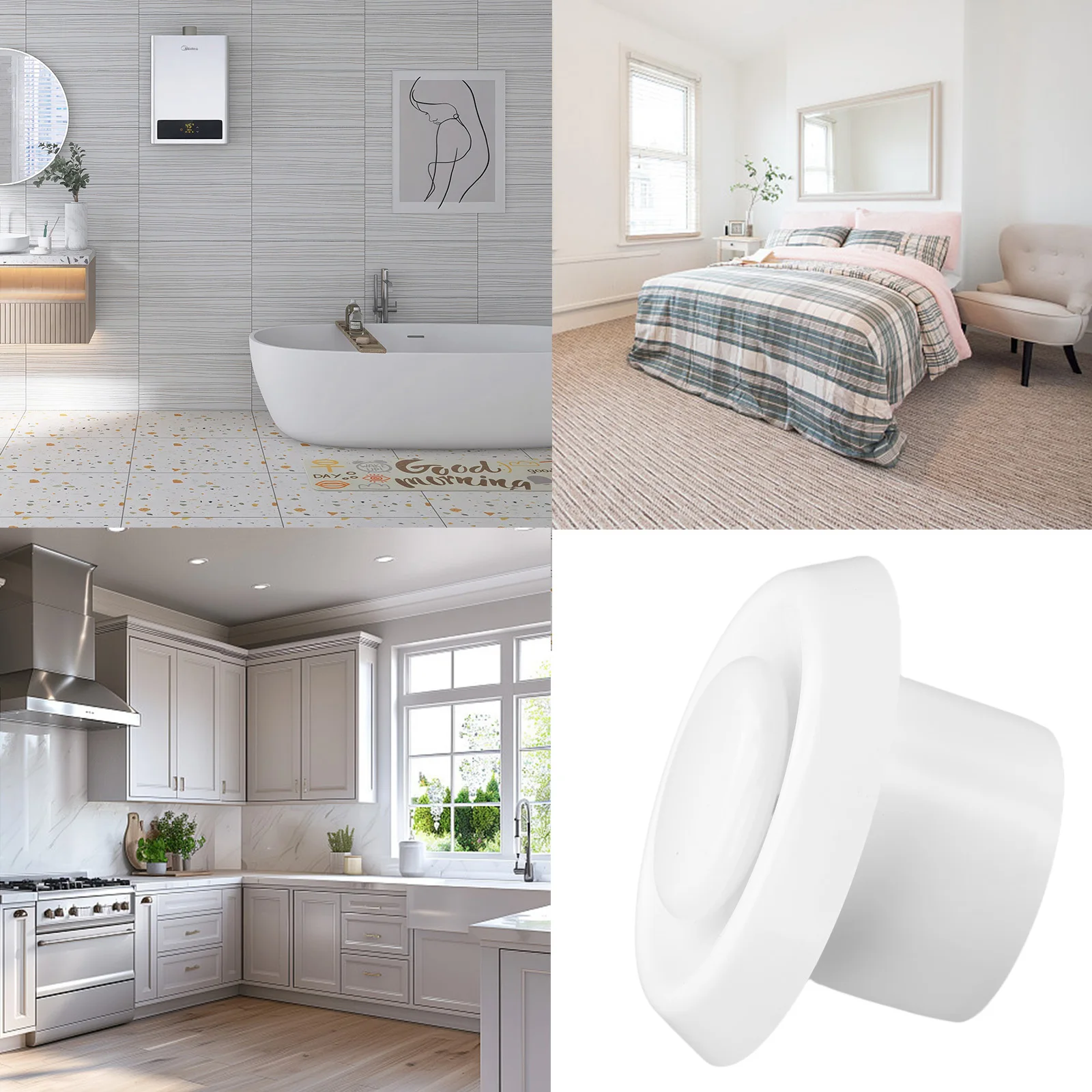 

Adjustable Air Vent Ceiling Ventilation Cover Corrosion-Resistant Maintains Airflow Efficiency Flush Mounting Duct Installation