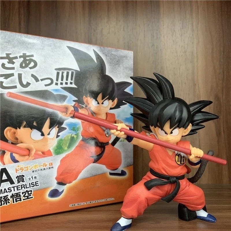 Figura de acción de Dragon Ball Son Goku para niños, modelo de PVC lindo, estatua, adornos de escritorio, estatuilla coleccionable, juguete para niños, regalos