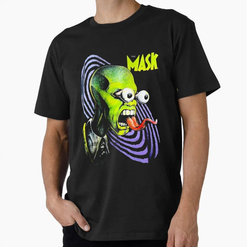 

80s Vintage The Mask 1212 Funny Jim Carrey Movie Retro Gift shirt for men 100% cotton Print Graphic Clothes All size Tops