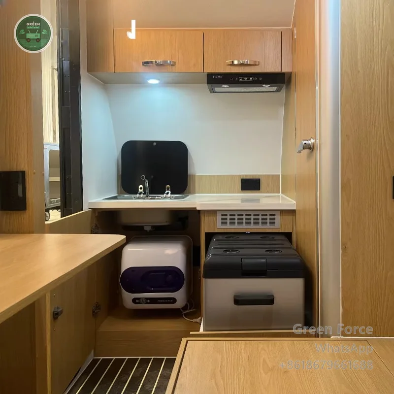 Custom-Color Waterproof Fiberglass Teardrop RV Trailer Mini Camper For 2-4 Person Outdoor Use