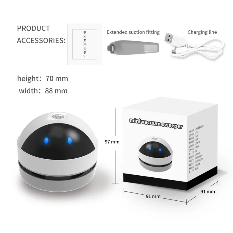 Mijia Nieuwe Desktop Stofzuiger Usb Toetsenbord Reiniger Draadloze Mini Draagbare Stofzuiger Voor Thuiskantoor