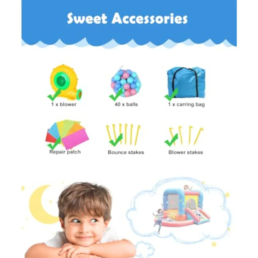 Opblaasbaar springhuis kasteel glijbaan uitsmijter voor springen buiten en binnen feest baby achtertuin water jumper speelgoed met ventilator ba