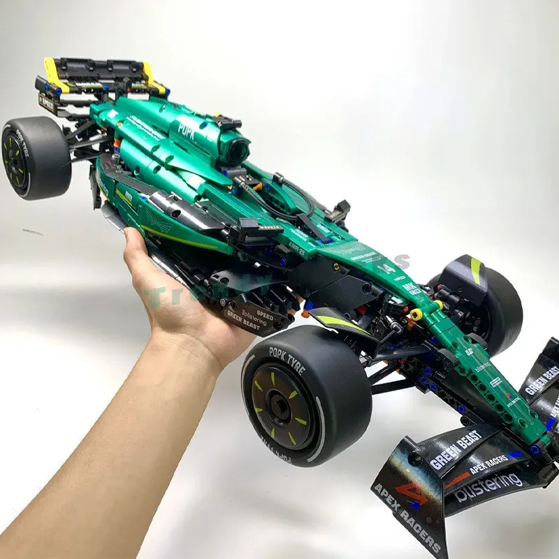 MK6022 1919 Uds 1:8 Martin Aramco AMR24 bloques de construcción MOC Technic F1 coche juguetes regalos para niños