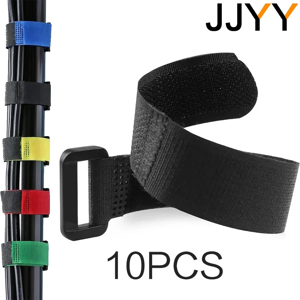 10 PCS Reusable Tightening Cable OrganizerCable Tie ManagementAdjustableMulti-Purpose