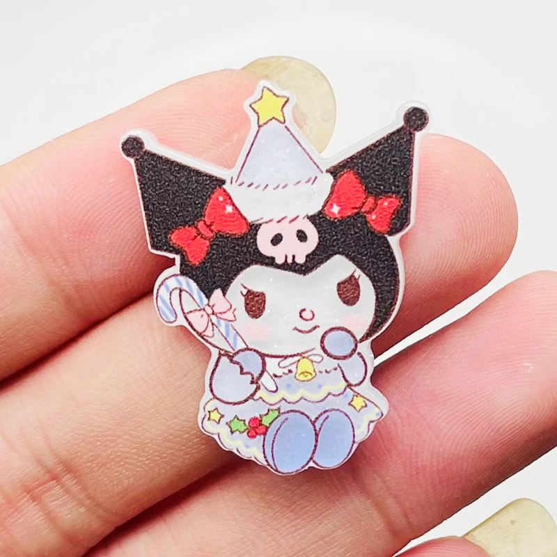 10 PCS New Kawaii party Cartoon Animal kitten Rabbits, puppies Series Acrylic Flat DIY Jewelry Children Gift Hairpin Accessories image 6
