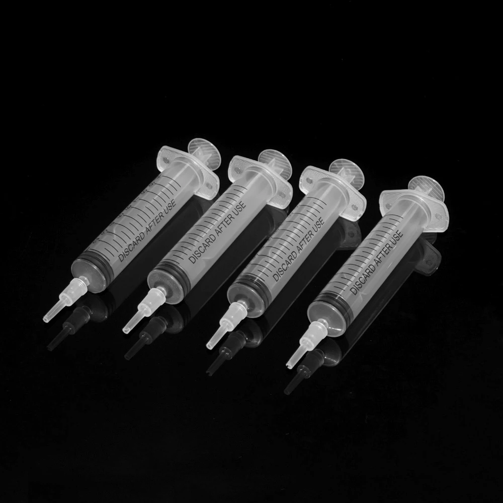 4PCS Strumento di Ricarica di Inchiostro Siringa da 10ml Con Ago Per Epson Canon HP Brother Ricoh CISS Serbatoio Cartuccia Riutilizzabile Kit di Riempimento di Inchiostro