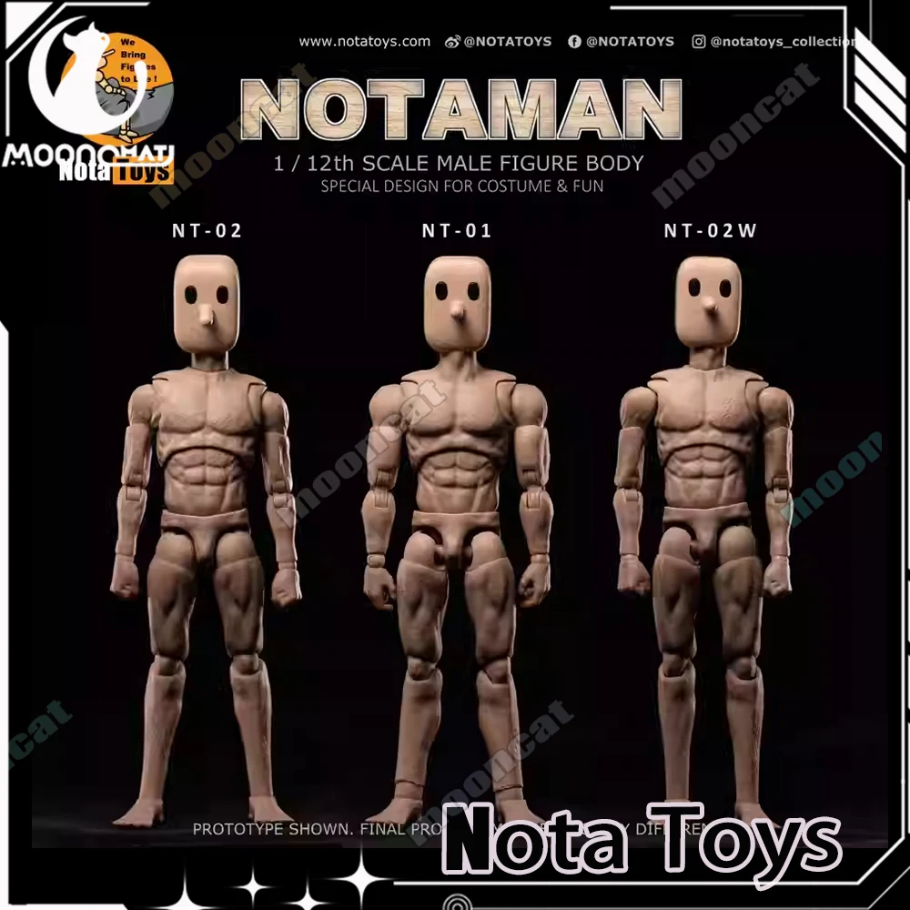 

Фигурка солдата Notaman Nt-01 Nt-02 Nt-02w 1/12, 6 дюймов, с квадратными шарнирами, гибкое тело, игрушка-кукла