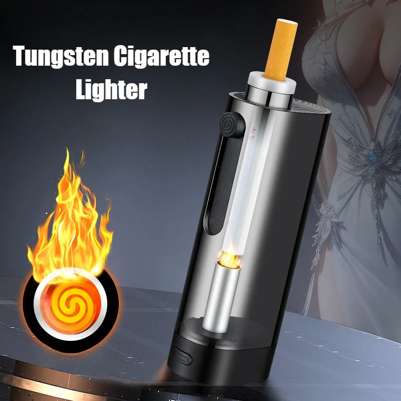 

New Cigar Igniter Car Ash-mounted Ash Artifact Smoking Dust-free Fly Ash-proof Ignition Cigarette Lighters & Smoking Accessories