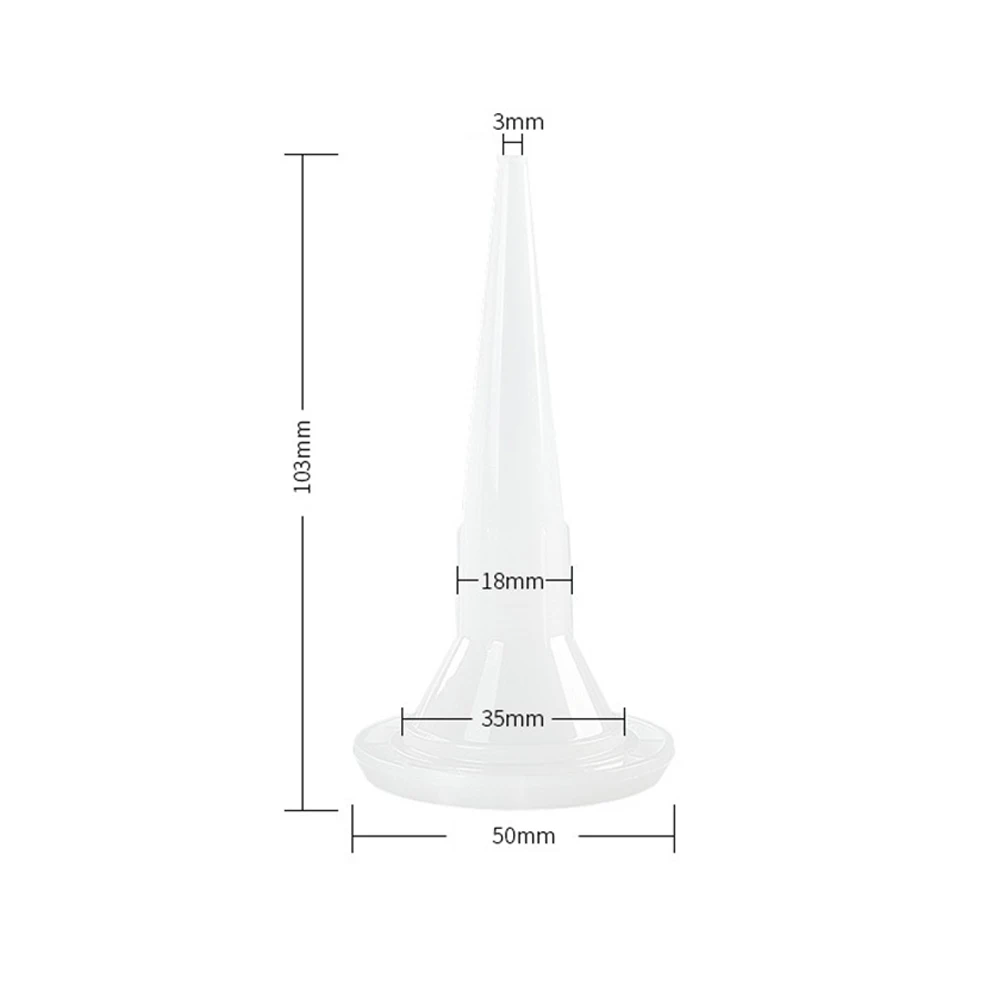 Imagem -06 - Estrutural Cola Bico Plástico Universal Calafetagem Bico Vidro Cola Dica Boca Construção Ferramentas Acessórios 10 Pcs