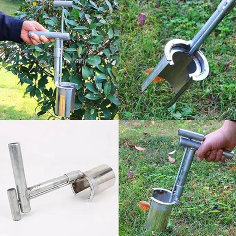 Bulb Planter Tool, Efficient Carbon Steel Planting Tool Set For Transplanting Seedlings, Planting Trees,Aerating Lawns