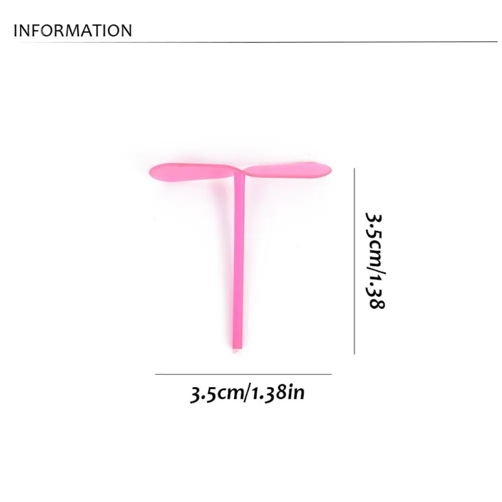 20pcs/set Classic Dragonfly Propeller Fun Plastic Rotating Flying Disk Random Color Traditional Mini Bamboo Dragonfly Toy Kids