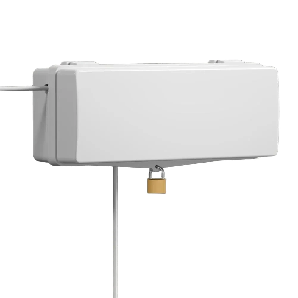 1pc Outdoor Electrical Box Large Capacity With 4/8Output Holes Lockable Extension Cord Box Rainproof Weatherproof Outdoor Outlet