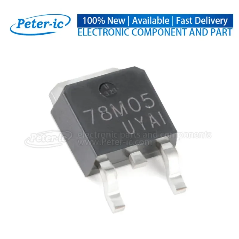 (5pcs)CJ78M05 78M05 TO-252 500mA Fixed 5V Positive Electrode 35V Voltage Regulators - Linear (LDO) Regulators Available Peter-ic