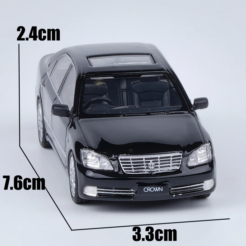 1/64 TOYOTA Crown Gen 12th 2007 Sedan Miniature Model JKM 1:64 Premium Toy Car Vehicle Free Wheels Diecast Alloy Collection Gift