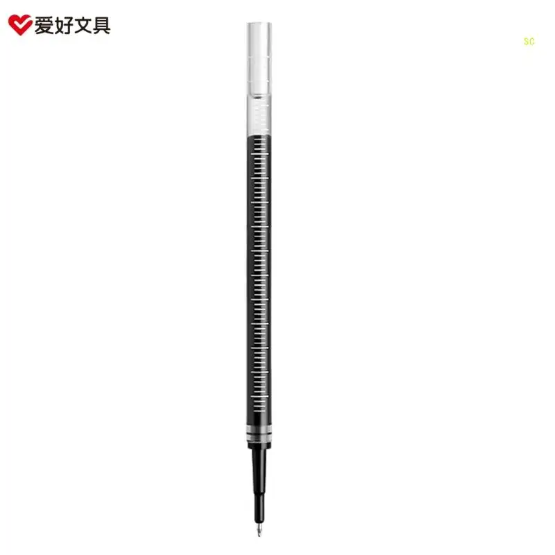 0.5 مللي متر حبر قلم الكرات الدوّارة أحبار قلم جيل سائل مستقيم قلم حبر عبوة استبدال دروبشيب