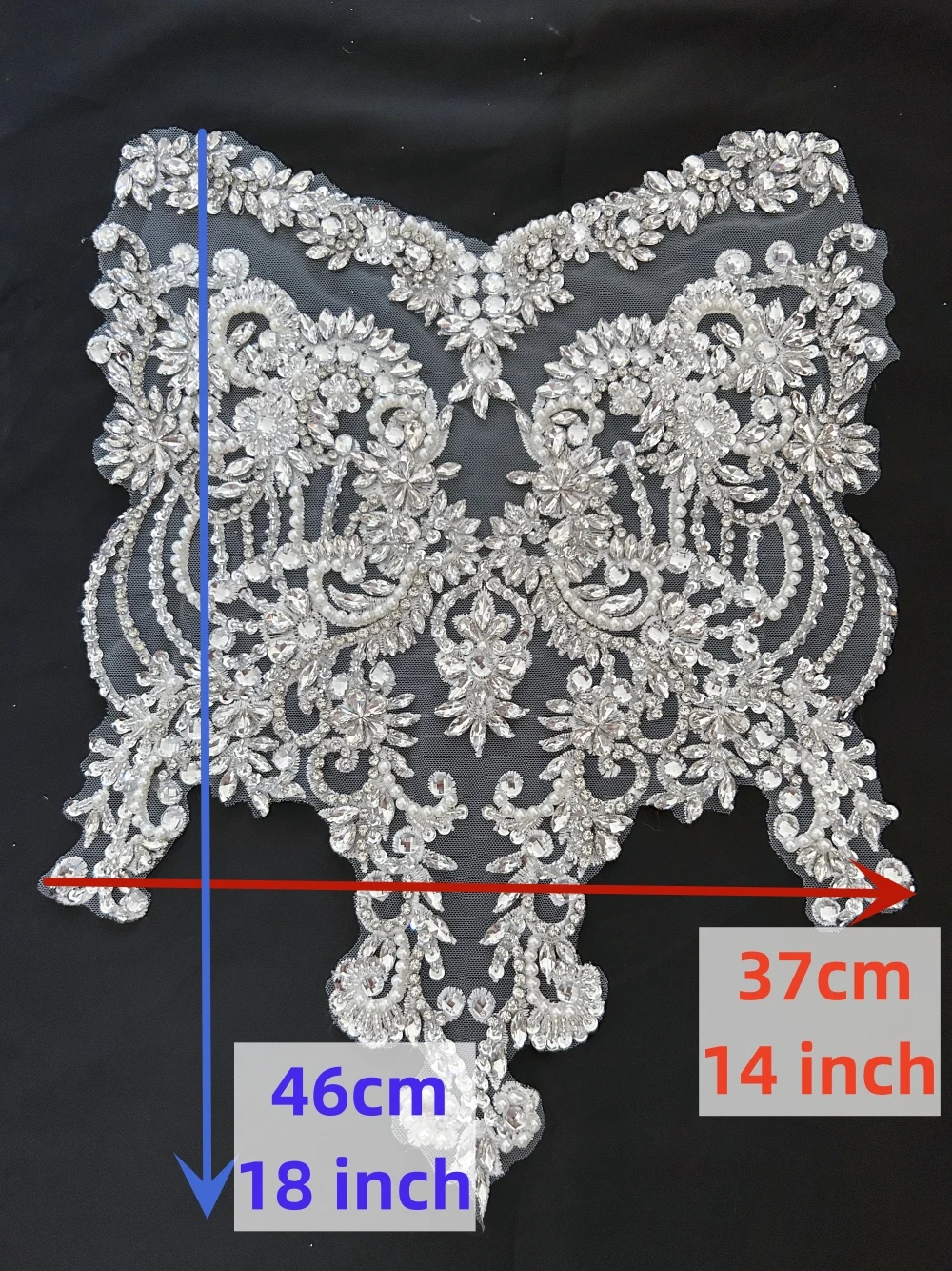 Appliques de dentelle 3D blanc - Sew On Rhinestone avis et prix