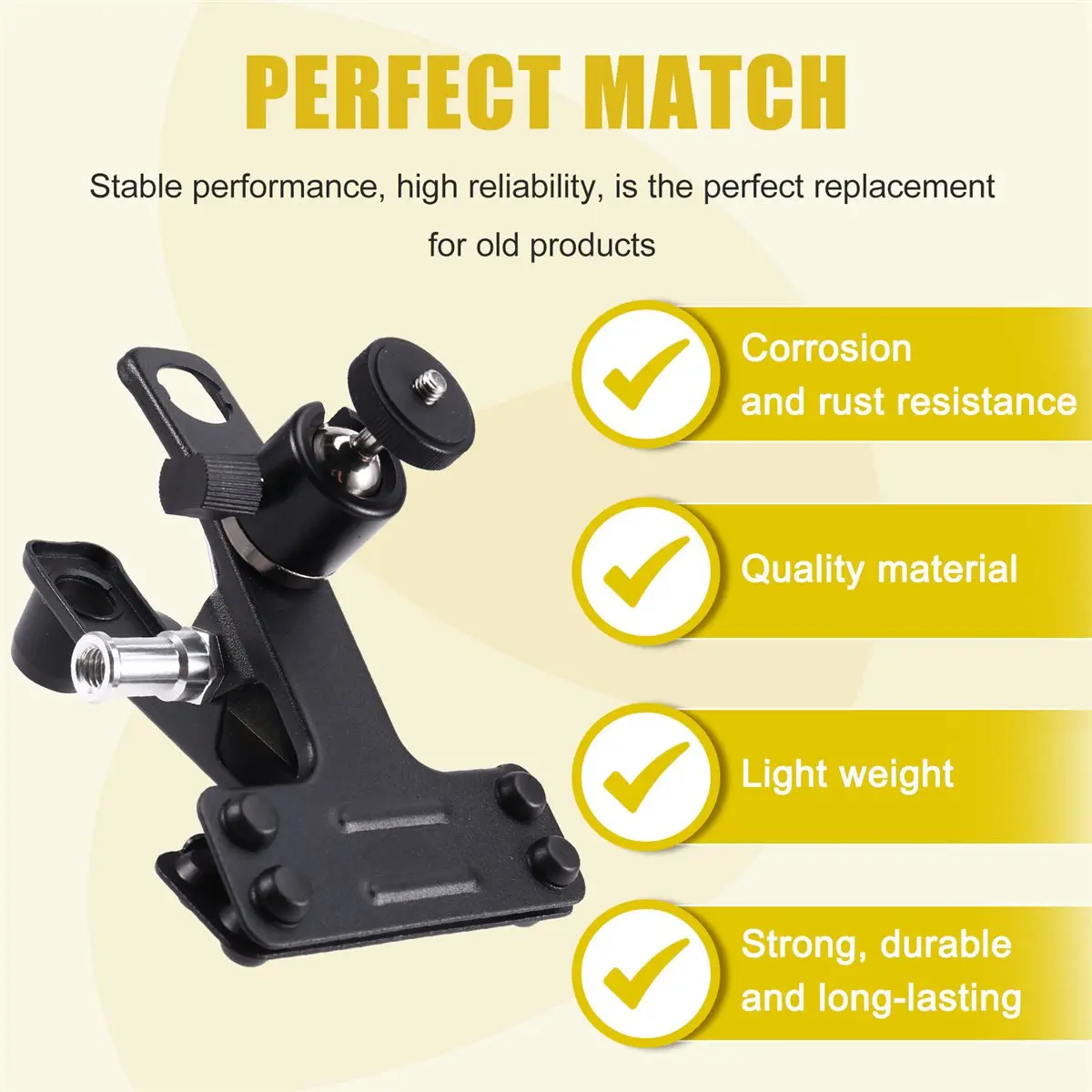 OKgood Multifunctional Camera Clamp Bracket Powerful Grip for Digital and SLR Cameras