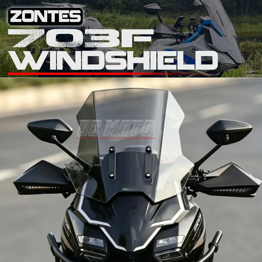FOR ZONTES 703F Straight Windshield New Model Heightened Modified Front Windshield Accessories 703F