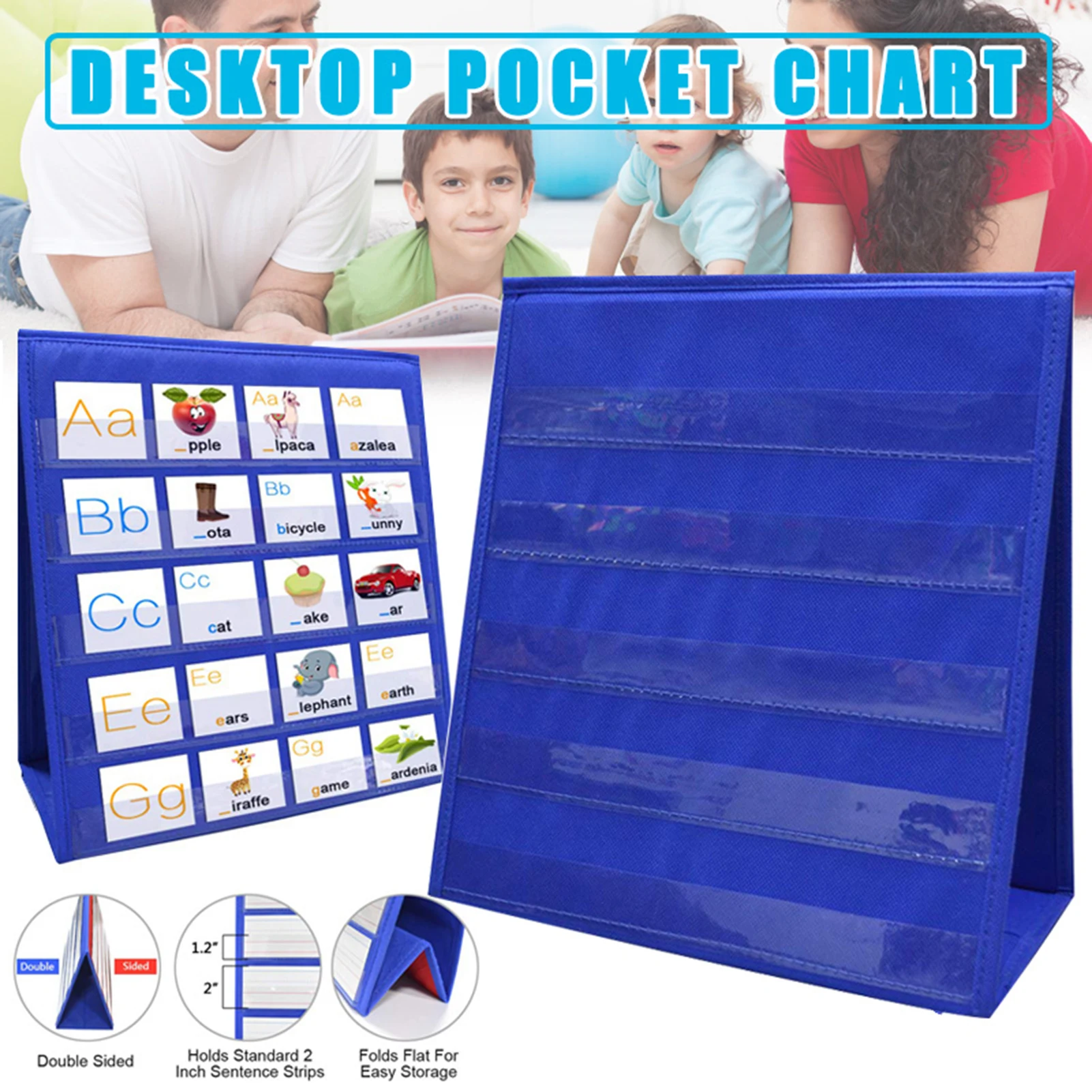 Kinder Desktop Pocket Chart sicheres Polyester Material Mathe Lernspiel zeug für visuelles kognitives Training sal99