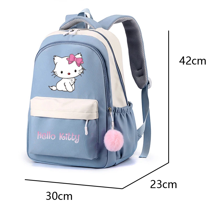 Sanrio Hello Kitty Backpack Waterproof Schoolbag Backpack Student Female Laptop Snorlax Book Pack Mochilas for Kid Girls Bookbag