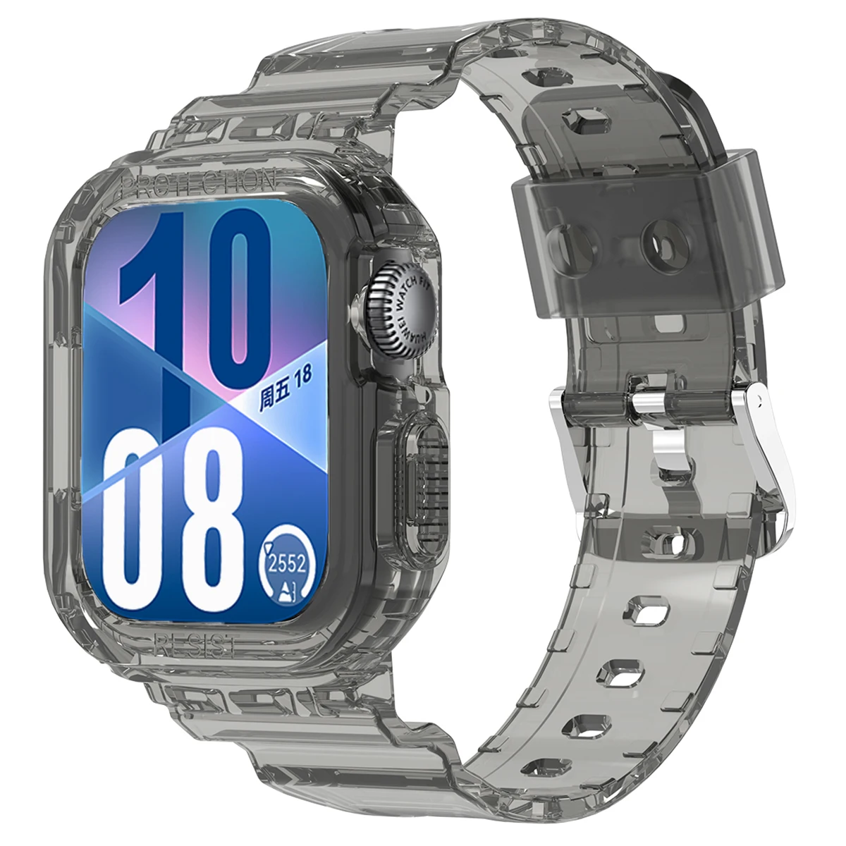 Прозрачный чехол-ремешок для Huawei Watch Fit 4 3, спортивный ремешок для часов, силиконовый браслет для Huawei Fit3 Fit4, аксессуары