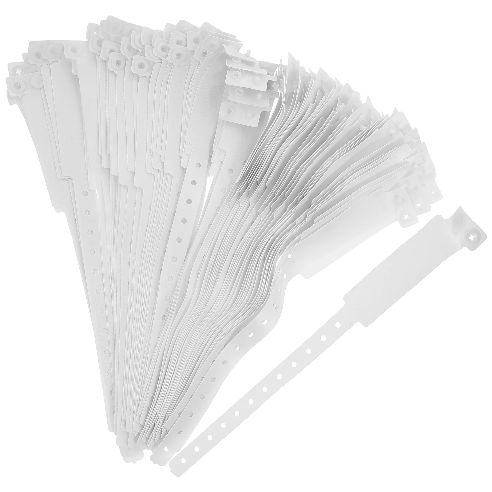 

100Pcs Disposable Medical Wristbands Hospital Patient Id Waterproof Writable Identification PVC Wristbands Identification Wrist