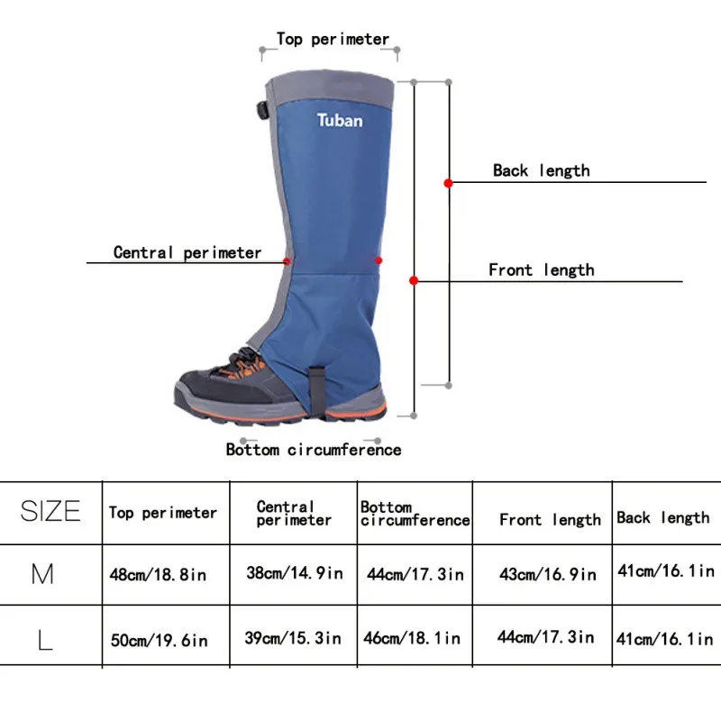 2 pz/set Ginocchiera da neve per esterni Ghette da sci Escursionismo Arrampicata Protezione per le gambe Protezione Sport Sicurezza Scaldamuscoli impermeabili