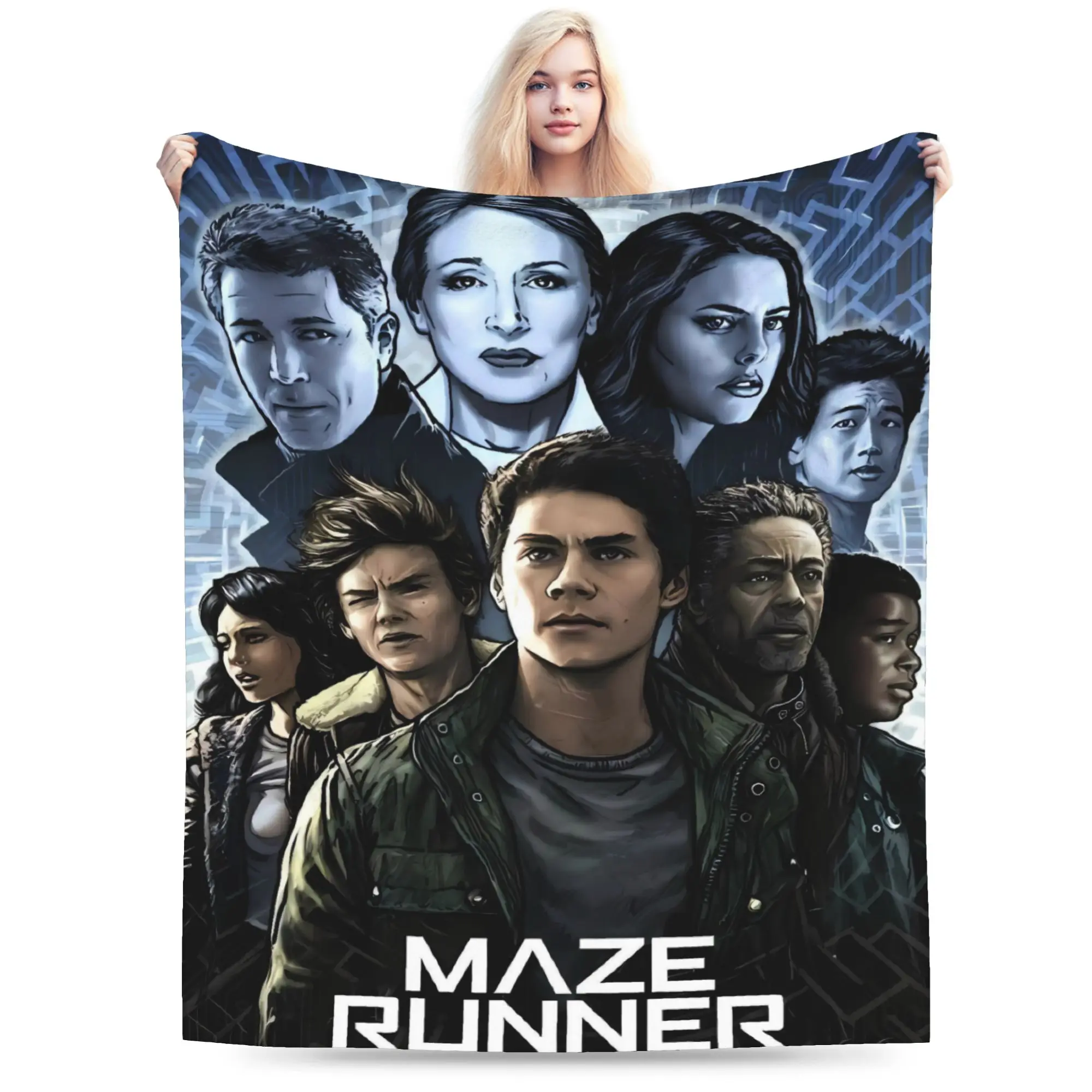 The Maze Runner Blanket American Film Warm Funny Plush Bedding Throws For Home Decor Decorative Flannel Bedspread Bed Cover