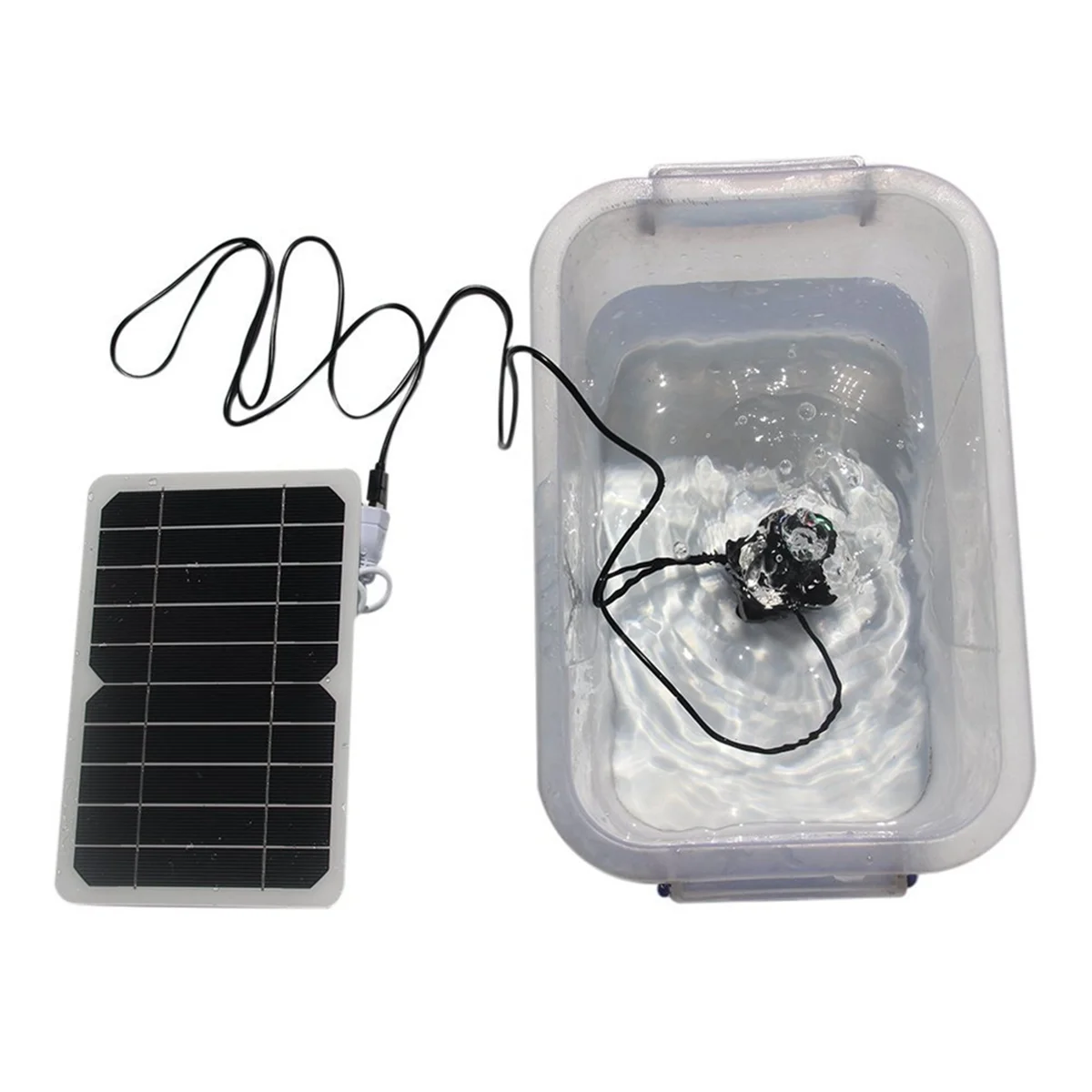 

New 3C-Solar Fountain Pump, 5V 5W Water Pool Fountain, USB Outdoor Garden Fountain for Birdbath, Garden and Patio