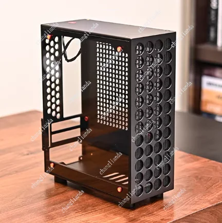 V9 Captain All-Aluminum Small Chassis Supports Double-Slot Half-Height PCI