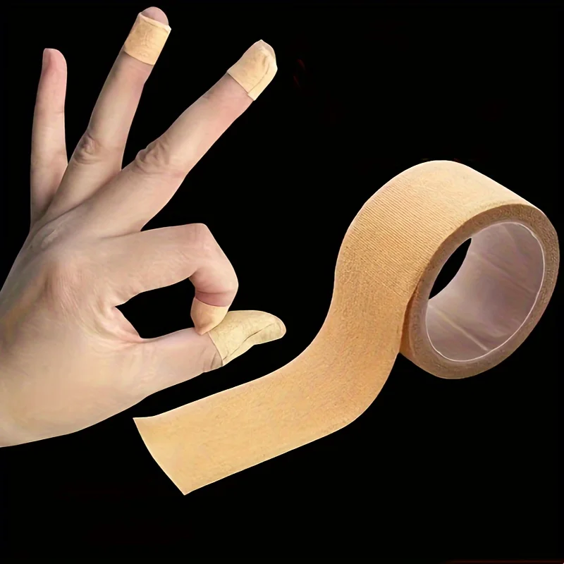 Sport Selbsthaftende Kohäsive Bandage Elastische Unterstützung für Knie Finger Knöchel Handflächen Schultern Hautfarbenes Vliesband – Detail 8