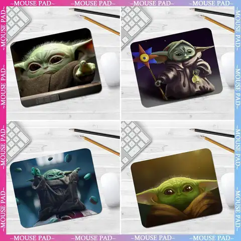 disney Baby Yoda Mouse Pad Non-Slip Game esktop Leather Mause Pad Waterproof Anti-Scratch Easy To Clean Mat For Give gifts to da