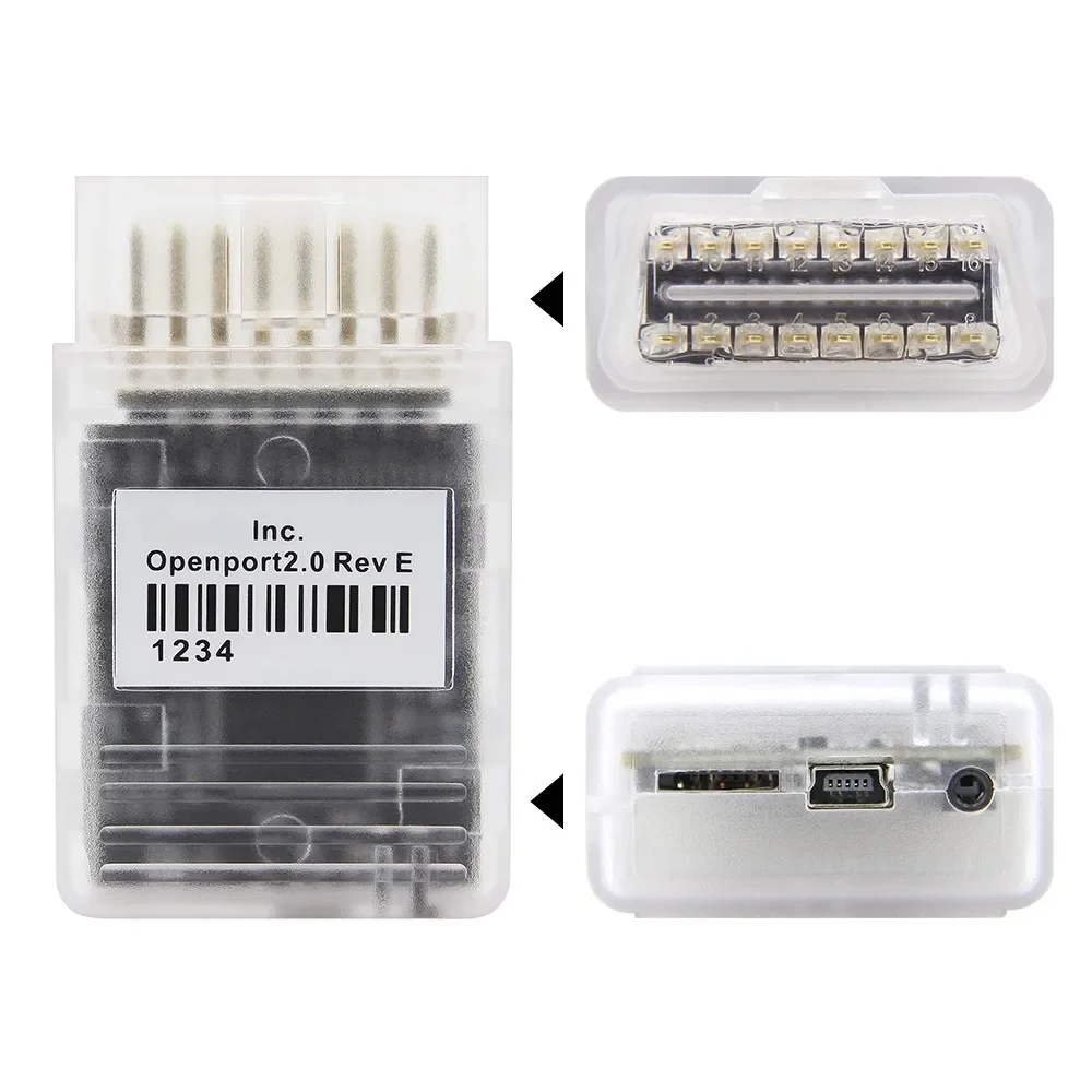 Tactrix Openport 2.0 ECUFLASH J2534 chip adjustment interface copper pin 2CD